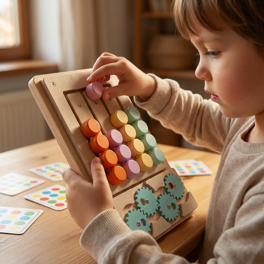 Labyrinthe de Tri de couleurs Montessori