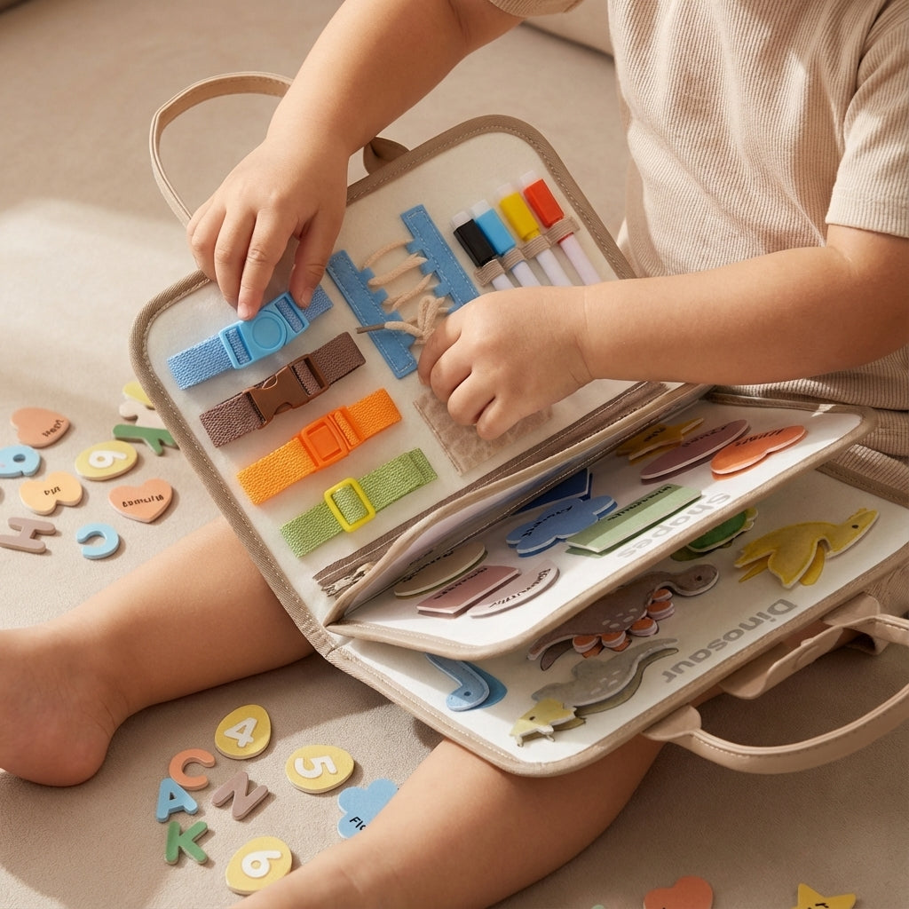 Busy Board - Valisette Éducative Enfant